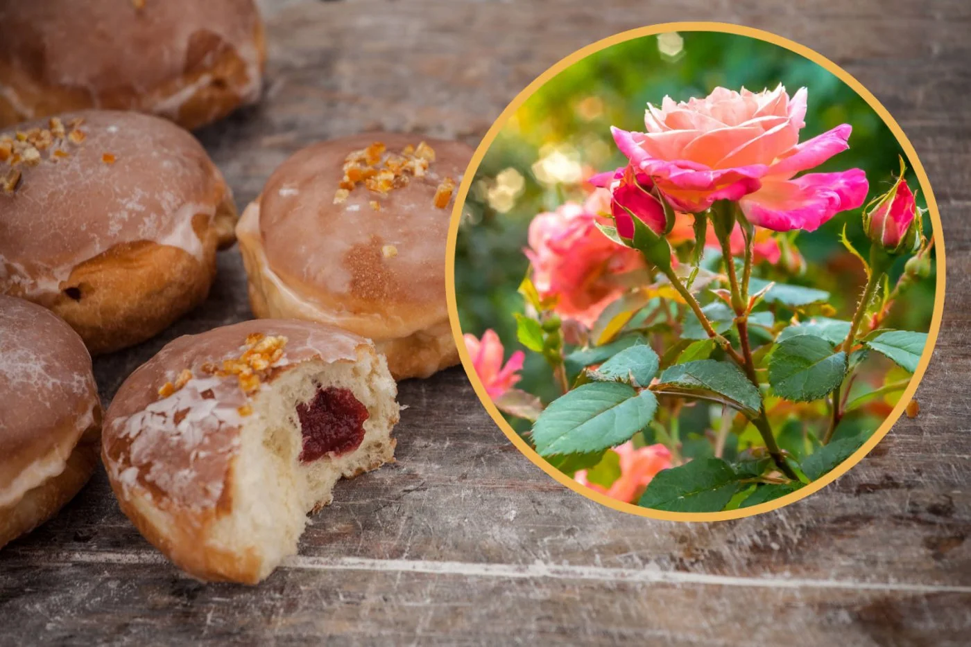 Nadzienie rózane do paczków prosto z wlasnego ogrodu