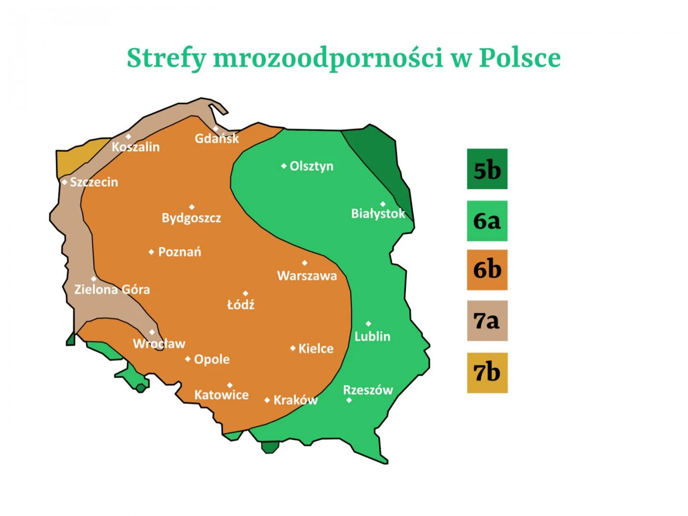 Czym sa strefy mrozoodpornosci w Polsce?